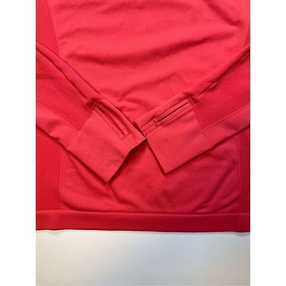 Sweaty Betty Athlete Seamless Half Zip Long Sleeve Top Glow Pink Size US 8, UK M - Picture 8 of 12